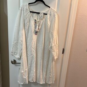 Margaux Cream Dress with Tassel Detail